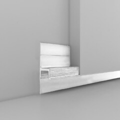 Алюминиевый профиль для светодиодных лент ПО-143 (с экраном) 2700 мм