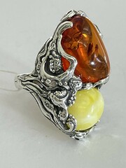 Морские камни 2 (кольцо из серебра)
