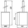 EMCO System2 3515 001 00 Туалетный ершик настенный, цвет хром