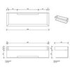 Decor Walther CONTRACT 0651560 Полка для душа 300х95х80 мм., цвет черный матовый