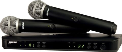 SHURE BLX288E/PG58 M17 662-686 MHz двухканальная радиосистема с двумя ручными передатчиками PG58