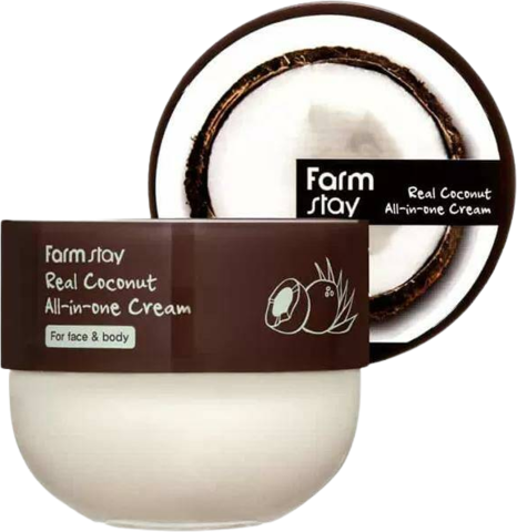 Farmstay Cream Aio Крем для лица многофункциональный с кокосом Farmstay Real Coconut All-in-one Cream