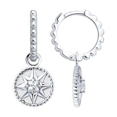 Серьги ROSe de VENTS из серебра с круглыми подвесками