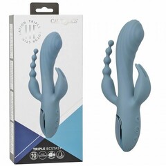 Вибратор тройного действия CalExotics III Triple Ecstasy, 11.5 см x 3.75 см