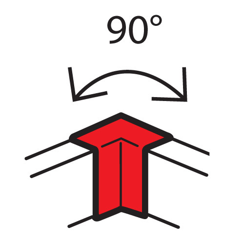 Кабель канал угол 90