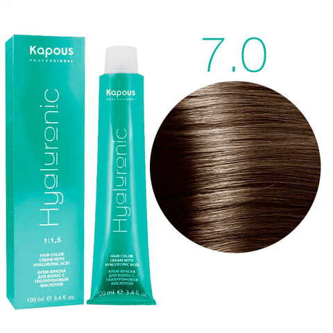 Kapous HY Hyaluronic Acid 7.0 (Блондин) - Крем-краска для волос с гиалуроновой кислотой
