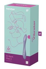 Сиреневый гибкий вибратор Satisfyer G-Spot Flex 2 - 19,5 см. - 