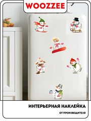 Наклейки-стикеры "Снеговички"