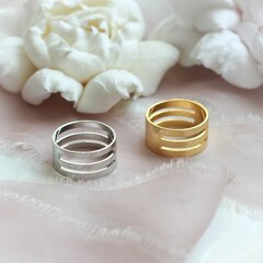 Кольцо для работы с соединительными колечками, родий, И027