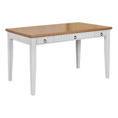 Письменный стол Хельсинки 03 (белый воск/антик), 130x75x76 см