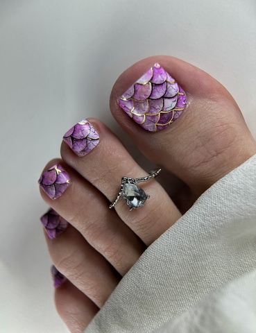 Пленки для педикюра IBDI NAILS 119 PINK MERMAID