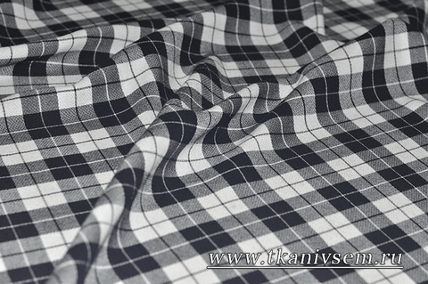 Костюмная креп-шотландка 01-45-01071