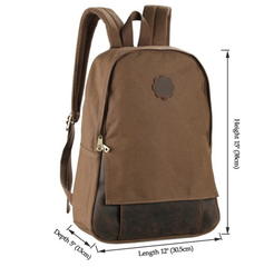 Рюкзак из кожи и ткани River 9004C