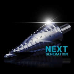 Сверло ступенчатое 4-20мм (Спиральное) HSS-G TiALN 9ступ. L75мм хв. 8мм Ruko 101051F