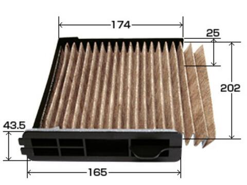 Фильтр салонный угольный VIC  AC-208EX