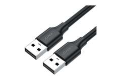 Кабель UGREEN US102 (10309) USB 2.0 A Male to A Male Cable, 0,5м, черный