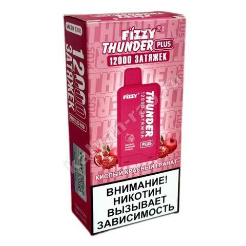 Картридж Fizzy Thunder Plus 12000 затяжек - Кислый Красный Гранат