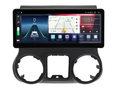 Магнитола для Jeep Wrangler (2011-2017) Android 11 6/128GB QLED DSP 4G модель JE-129TS18