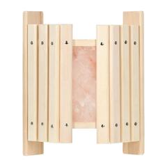 Абажур угловой, 34х13х40 см с гималайской солью, липа 