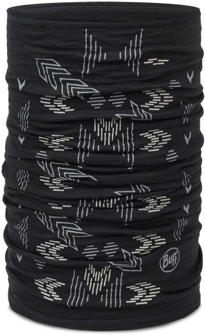 Бандана-труба Buff Merino Lightweight Prints Vanyr Black фото 1