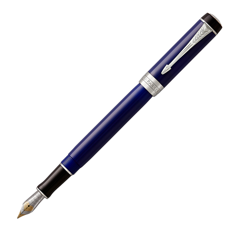 Ручка перьевая Parker Duofold, Blue/Black CT, F (1947985)