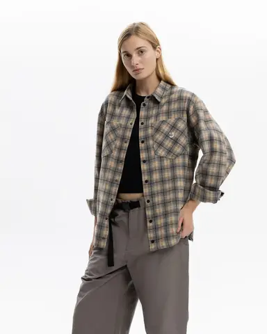 Рубашка Outerkit Timber серый/бежевый