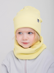 Комплект трикотажный шапка и снуд "Лимонад"
