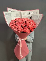 Букет-Гигант из кустовых пионовидных роз сорта "Валентина"