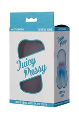 Прозрачный реалистичный мастурбатор Juicy Pussy Crystal Wave - 