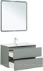 Aquanet 344749 Тумба с раковиной Вега 2.0 80 2 ящ. цв.мисти грин (раковина Ирис) (344749)