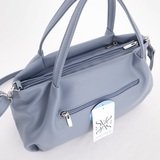 Сумка Саломея 334 гладкий серо-голубой