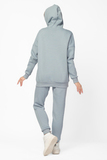 Утепленный спортивный костюм для беременных и кормящих 13125 голубой туман