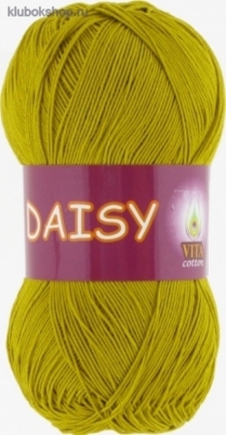 Пряжа Daisy 4406 горчичный Vita Сotton - мерсеризованный хлопок