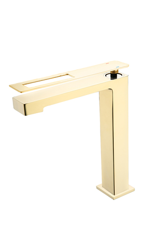 Boheme Q 142-GG Смеситель для раковины высокий, цвет: золото