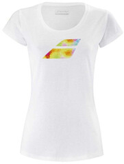 Женская теннисная футболка Babolat Exercise Big Flag Tee Women - white