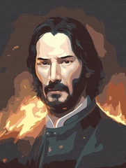 Картина по номерам Киану Ривз