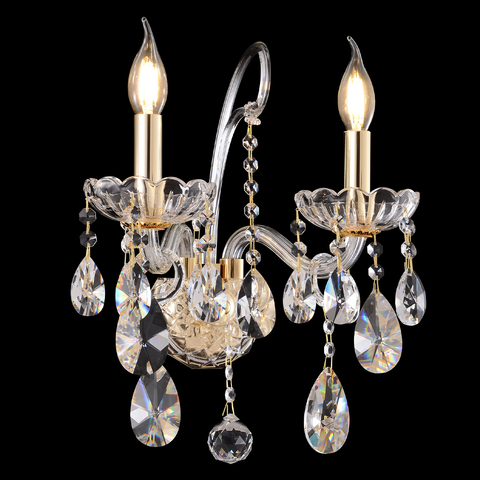 Настенный светильник Crystal Lux MONICA AP2 GOLD