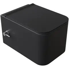 Boheme 970-SET-2-B Унитаз подвесной с функцией биде, Mane Черный матовый c крышкой фото