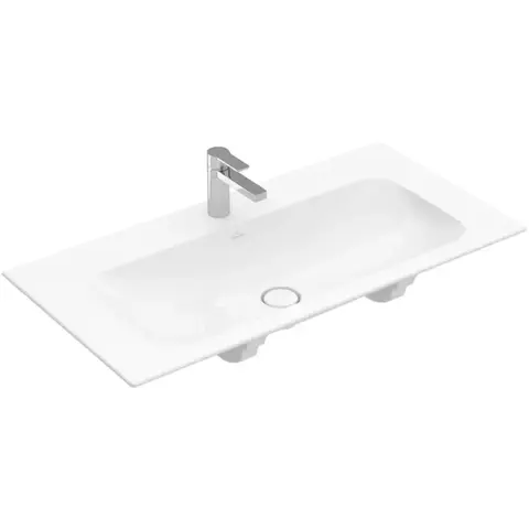 Villeroy&Boch 4164ABR1 Раковина, Villeroy&Boch, Finion, ширина, мм-1000, глубина, мм-500, высота, мм-100, отверстия для смесителя-одно, перелив-есть, тип перелива-скрытый, декор-без декора, материал-TitanCeram, грязеотталкивающее покрытие-CeramicPlus
