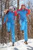 Мужской тёплый прогулочный лыжный костюм Nordski National Blue