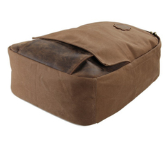 Рюкзак из кожи и ткани River 9004C