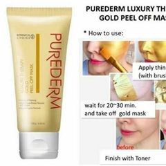 Маска пленка для лица с биозолотом PUREDERM Peel Off Mask 100g