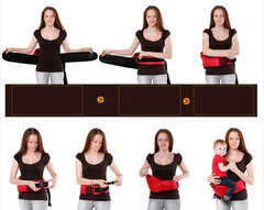 Многофункциональный хипсит со спинкой для переноски детей Hip Seat