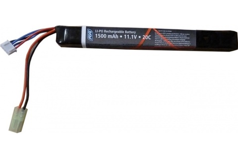 Аккумулятор для страйкбольного привода 11,1V 1500mAh LI-PO single-stick (артикул 18156)