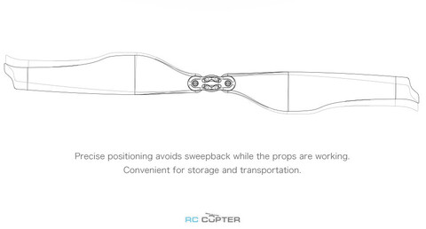 Пропеллер карбоновый складной FA 20.2x6.6 T-Motor (пара)