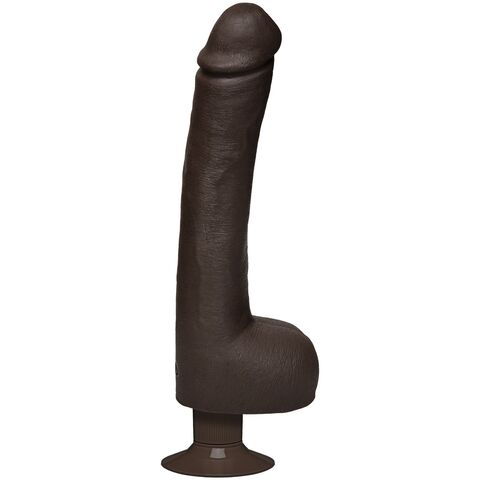 Коричневый вибратор-реалистик Safaree Samuels - 29,8 см. - Doc Johnson Signature Cocks 8160-17-BX