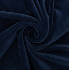 Велюр стрейч матовый, 310 гр/м2, ш. 160 см, тёмно-синий
