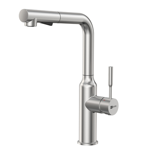 Lemark LM5085S Смеситель для кухни с вытяжным изливом, 2-х режимный аэратор, высота излива 31 см, длина 26 см, нерж. сталь