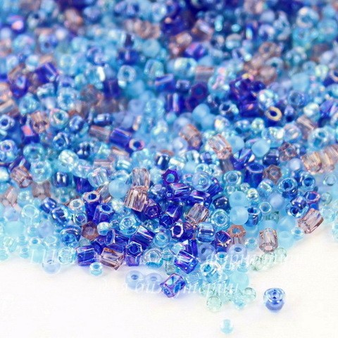 Бисер Miyuki мини микс 01 "Aqua Shimmer"