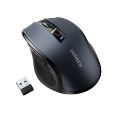 Мышка UGREEN Ergonomic Wireless Mouse 2.4G 4000DPI Silence Design черный MU006